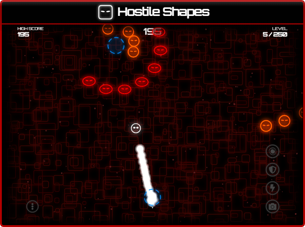 Hostile shapes in game action screenshot 1
